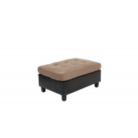 Coaster Furniture 505676 Mallory Rectangular Upholstered Tufted Ottoman